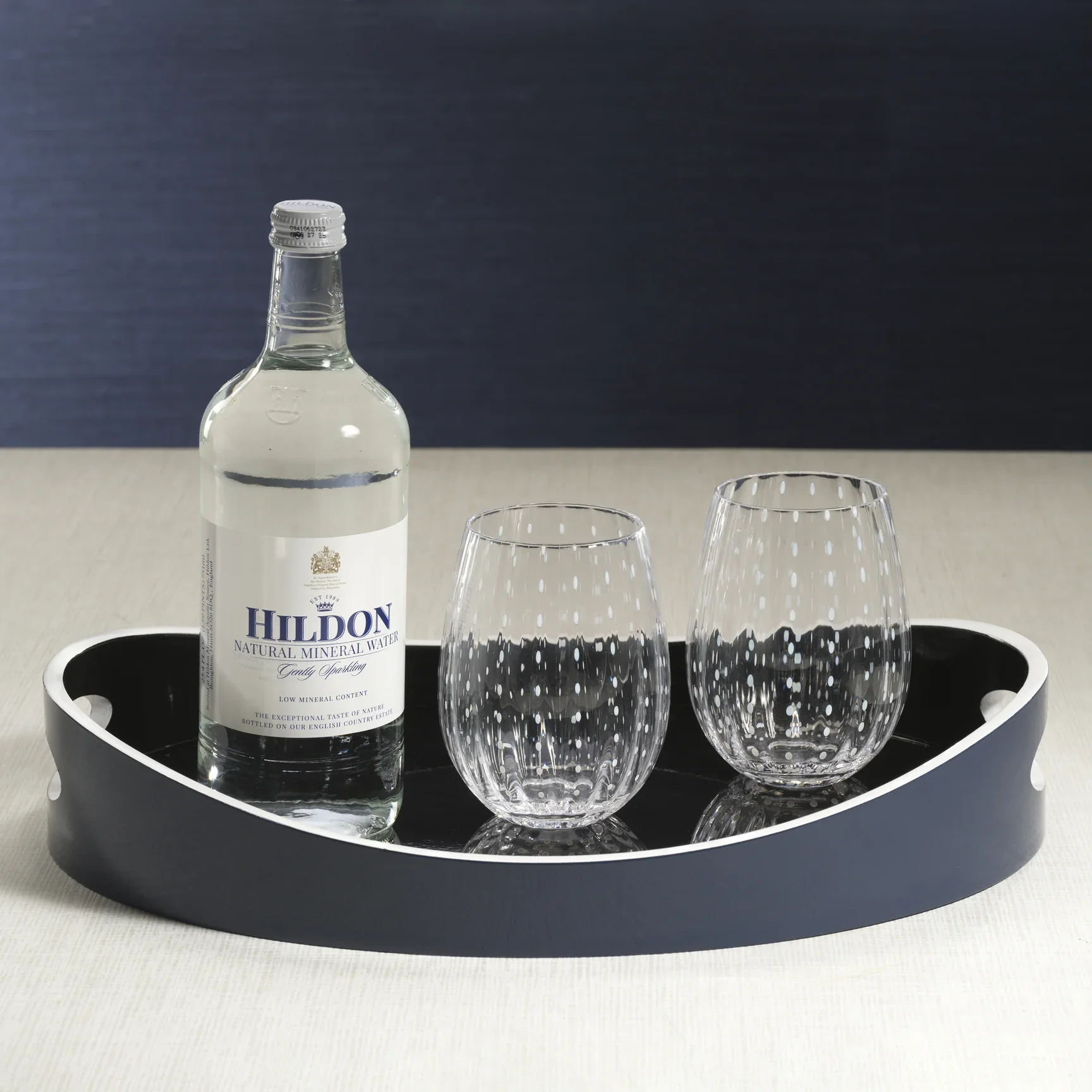 Portofino White Dot Tumbler Glasses (Set of 4) - Image 2