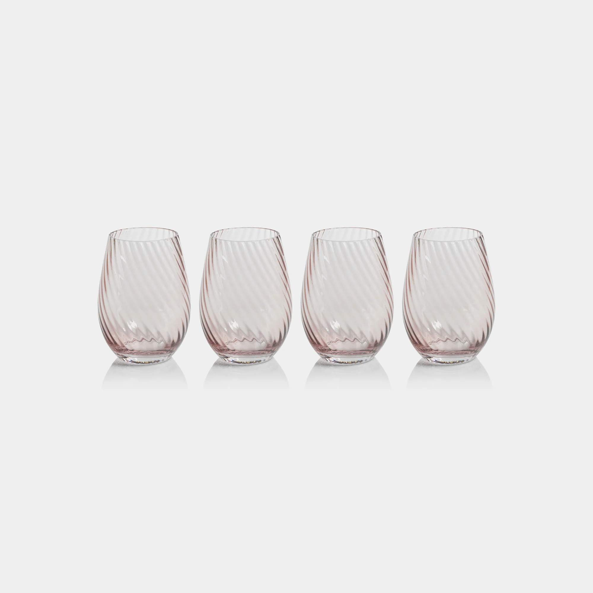 Savoy Optic Swirl Stemless Glasses (Set of 4) - Image 2