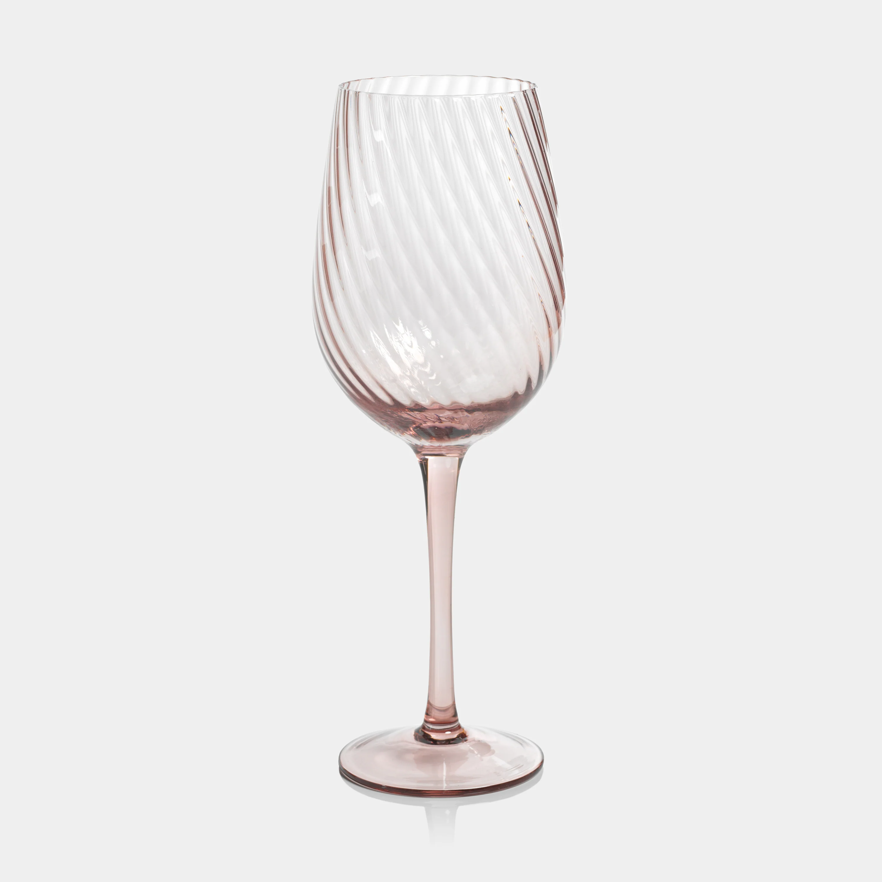 Savoy Optic Swirl White Wine Glasses (Set of 4)