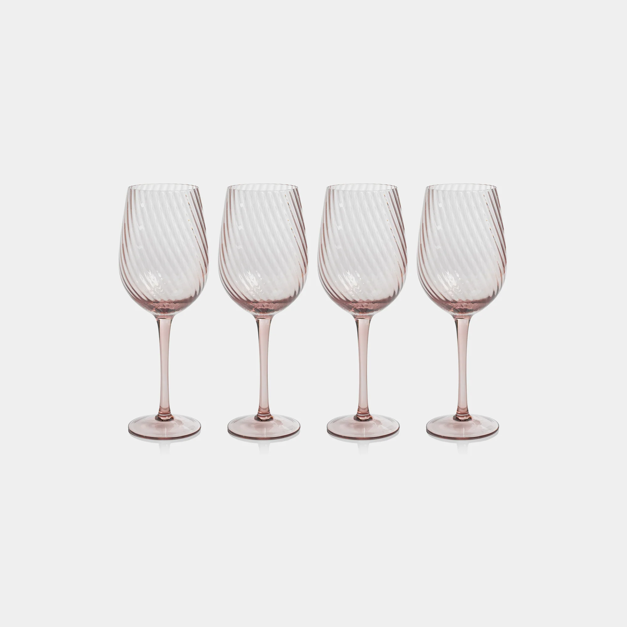 Savoy Optic Swirl White Wine Glasses (Set of 4) - Image 2