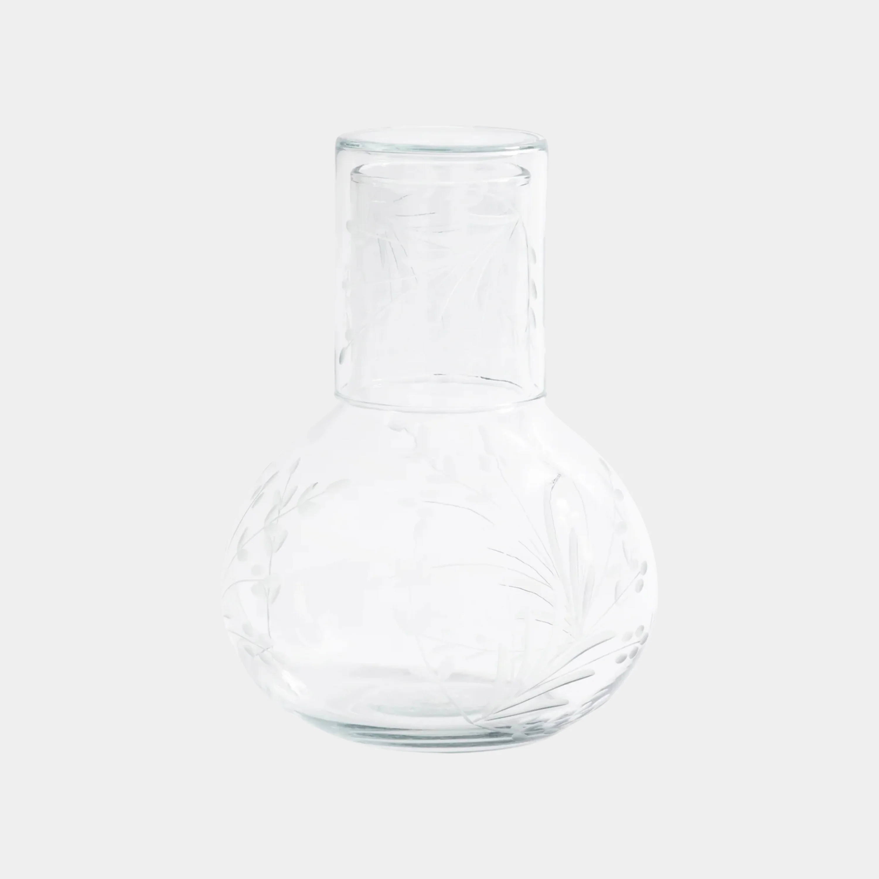 Shiraz Tumblers (Set of 6) - Etched Flower Design - Image 5