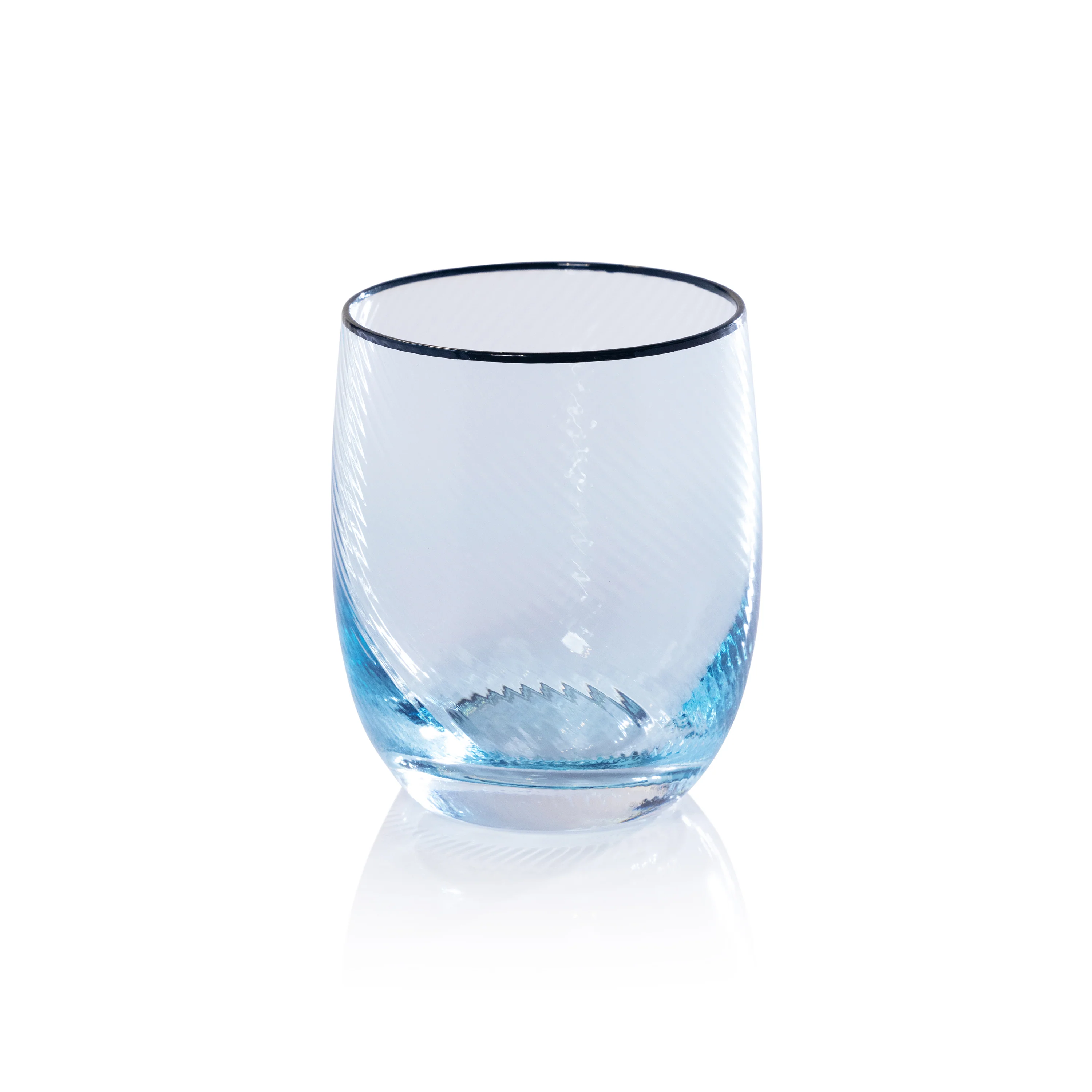Sicilian 4-Piece Swirl Glass Tumbler Set