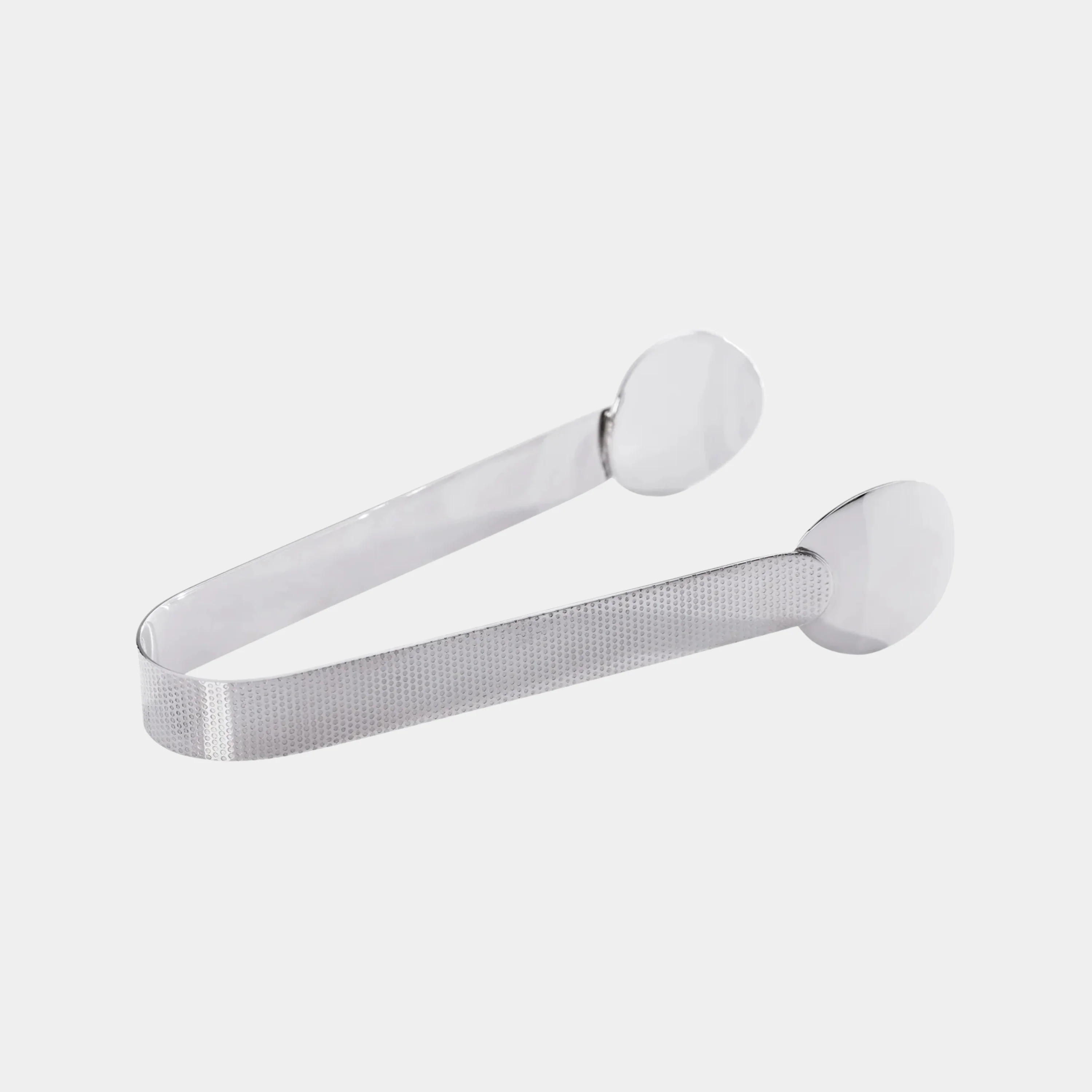Spiga Textured Ice Tong, Nickel