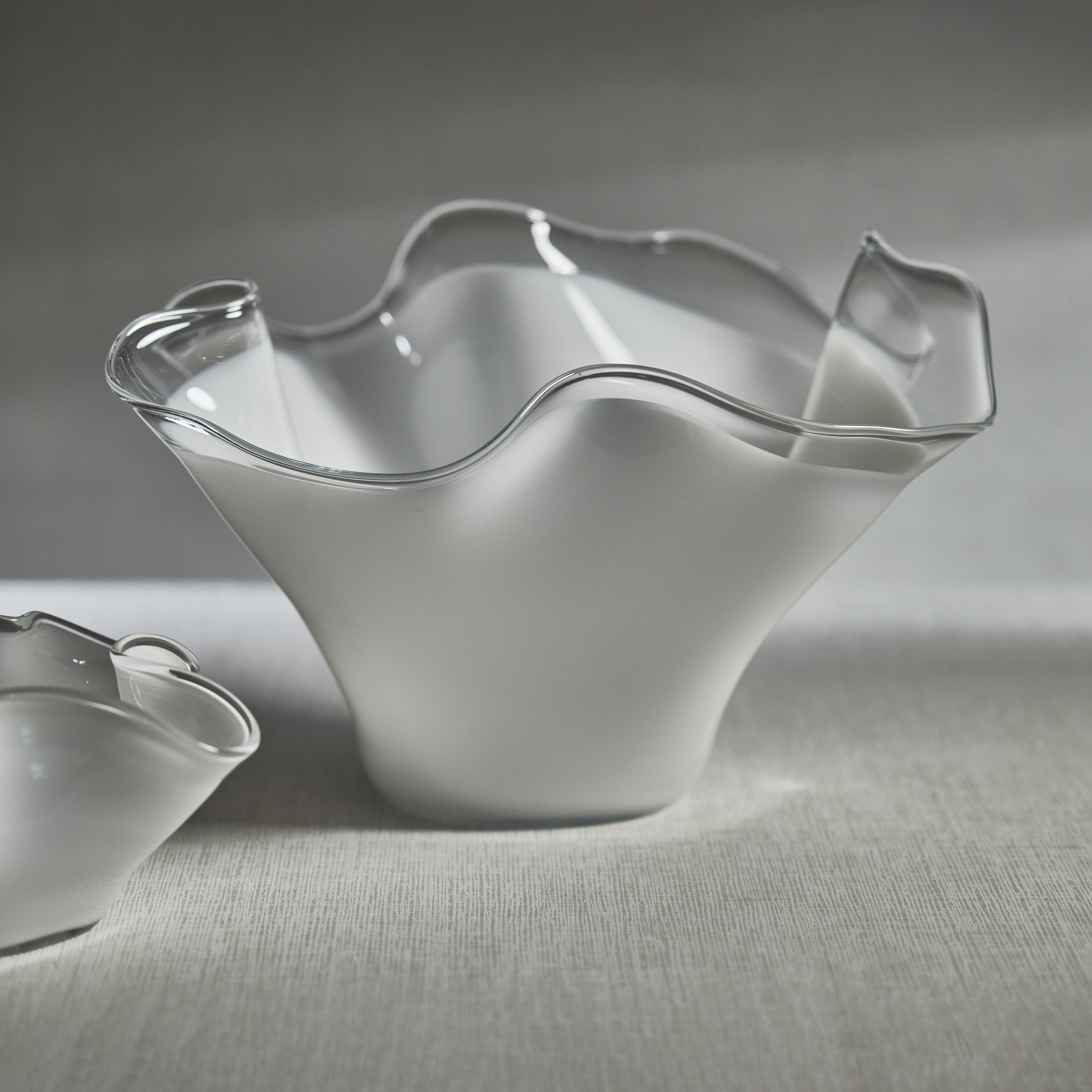 Tropezana Tall Wave Glass Bowl - Image 3