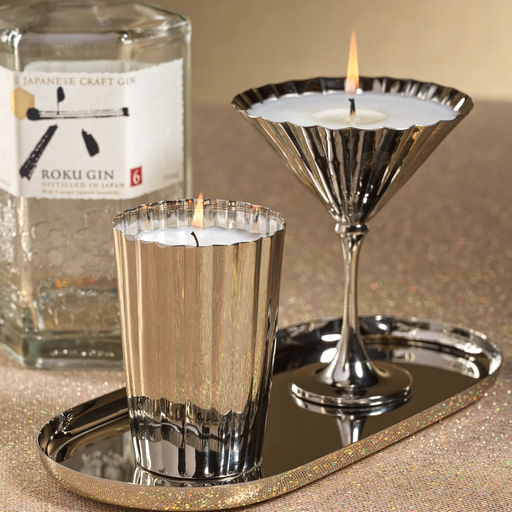 Vendôme Martini Candle, Polished Nickel - Image 4