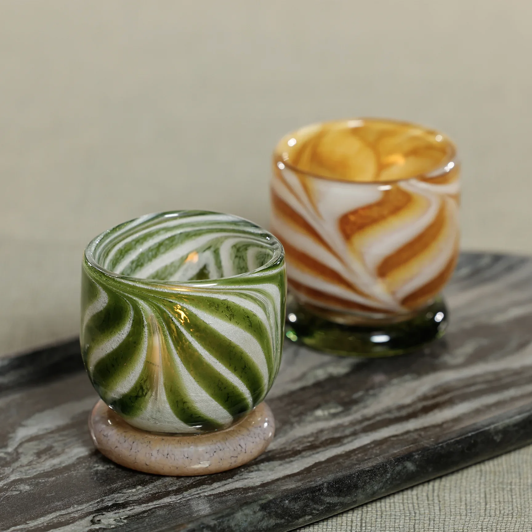 Venezia Colored Tealight Holder - Garden Green - Image 4