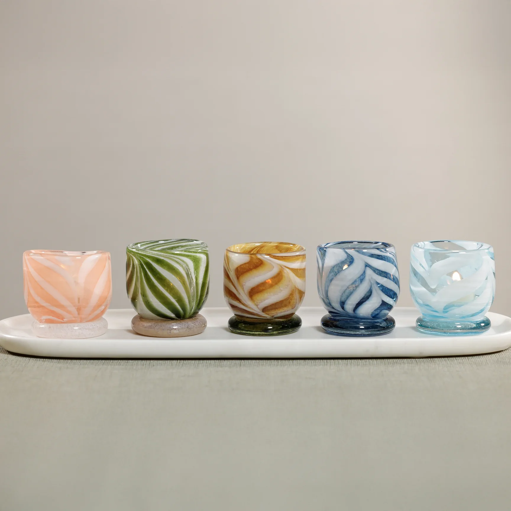 Venezia Colored Tealight Holder - Spiced Umber - Image 3