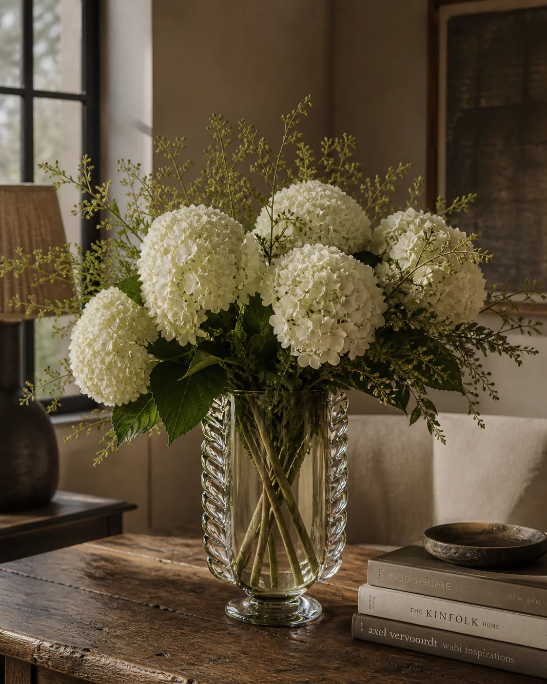 Vintage Braided Glass Vase in Green - Image 3